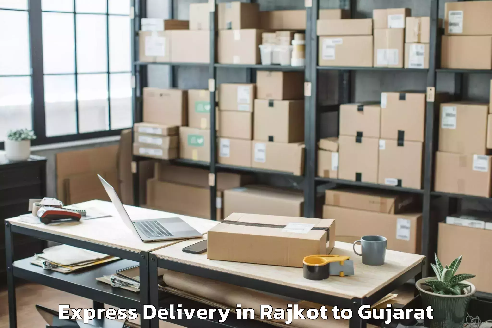 Leading Rajkot to Bhatiya Express Delivery Provider